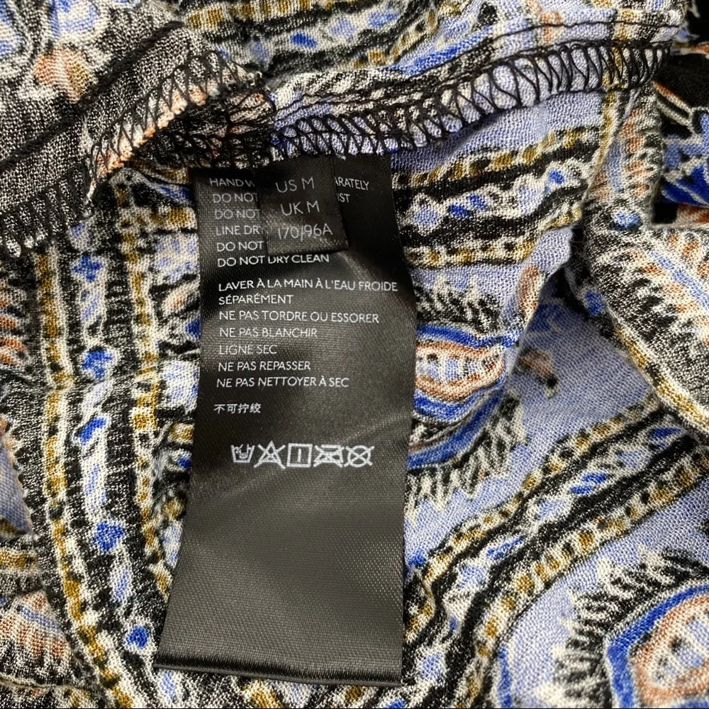 Free People NWT Moonlight Dance Printed Tunic Mini Dress Printed Size Medium New - Picture 7 of 8